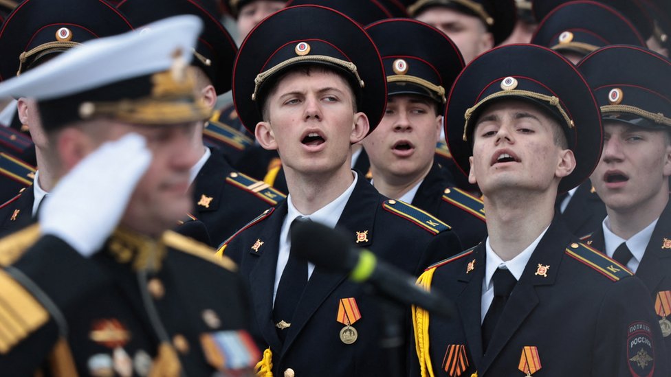 Ruski vojnici na paradi u Vladivostoku/Reuters/Tatiana Meel